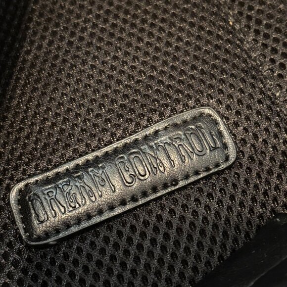 Dream Control Mesh Backpack White Black White Pebbled Faux Leather Buckle Strap - Picture 5 of 11